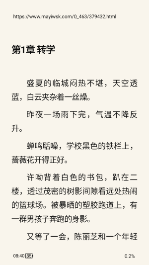 阅读小说截图