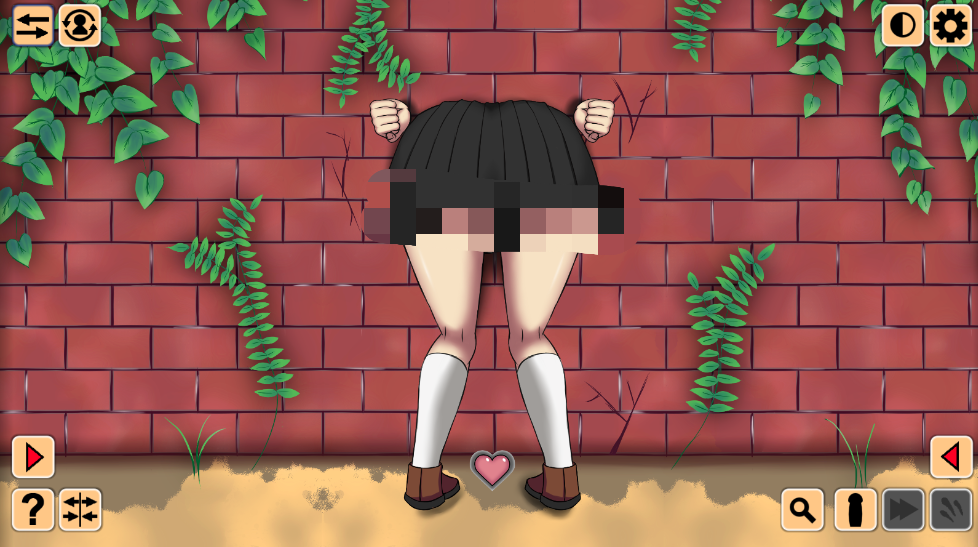 卡在墙上的女孩