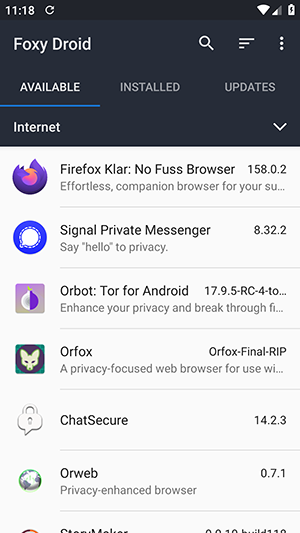 Foxy Droid第三方F-Droid截图